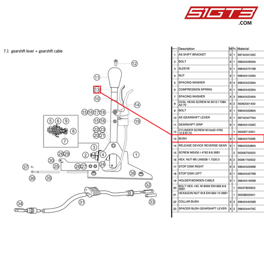 BUSH - 9964247059E [PORSCHE 997.2 GT3 Cup]