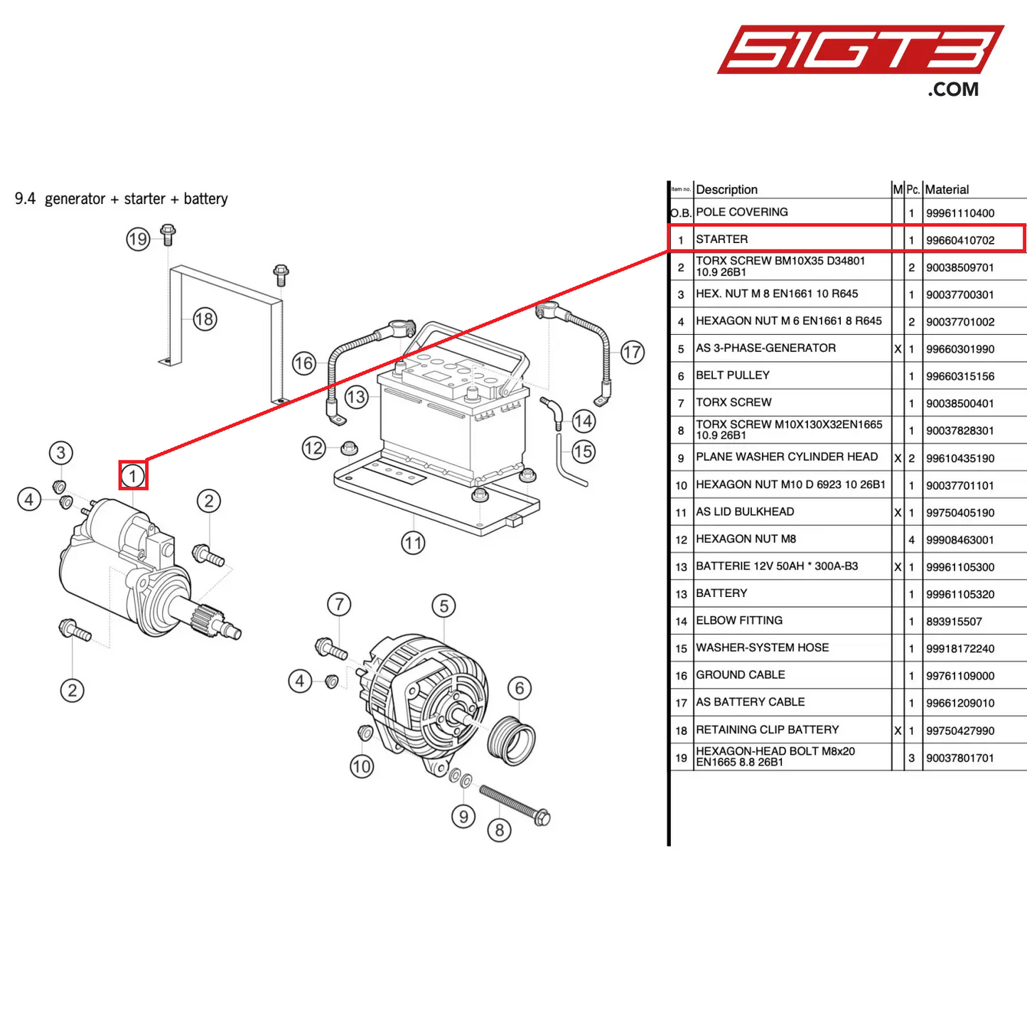 STARTER - 99660410702 [PORSCHE 997.2 GT3 Cup]