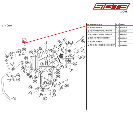 CLOSING CAP - 9972075438A [PORSCHE 997.1 GT3 R]