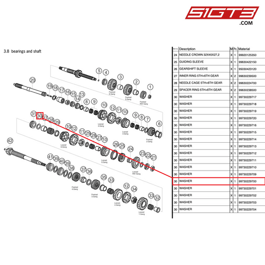 SCHEIBE - 99730229700 [PORSCHE 997.2 GT3 Cup]