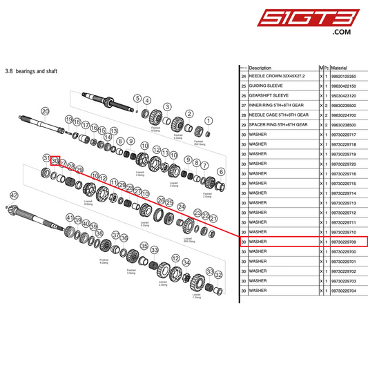 WASHER - 99730229709 [PORSCHE 997.2 GT3 Cup]