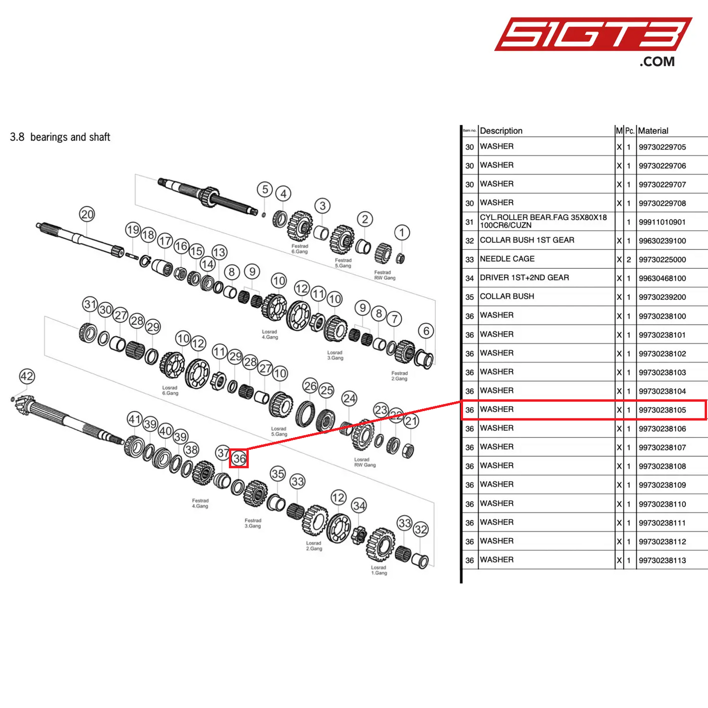LAVATRICE - 99730238105 [PORSCHE 997.2 GT3 Cup]