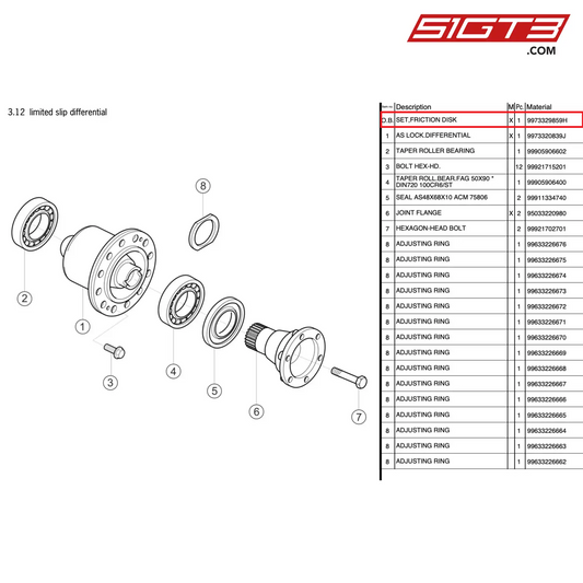 SET,FRICTION DISK - 9973329859H [PORSCHE 997.2 GT3 Cup]
