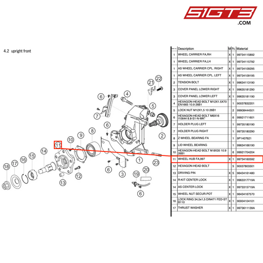 RADNABE VA,997 - 99734160592 [PORSCHE 997.2 GT3 Cup]