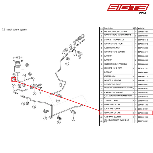 AS FOLLOW-UP LINE - 99742313890 [PORSCHE 997.2 GT3 Cup]