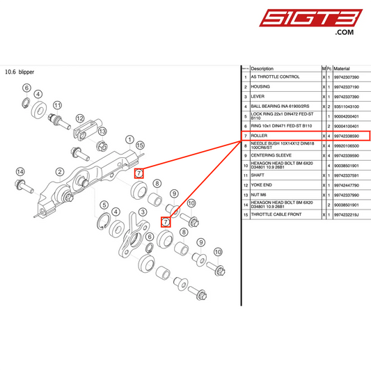 ROLLER - 99742338590 [PORSCHE 997.2 GT3 Cup]