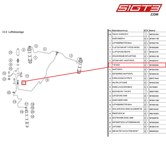 T-FITTING - 99758359590 [PORSCHE 997.1 GT3 R]