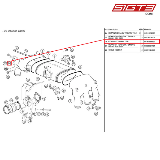 KOMBINATIONSHALTER - 99760566592 [PORSCHE 997.2 GT3 Cup]