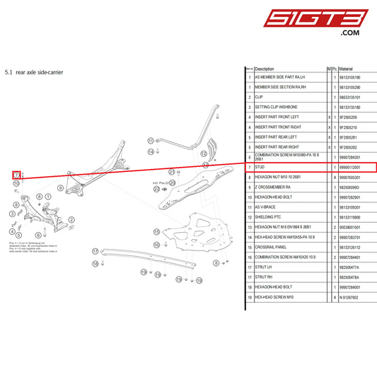 STUD - 99906112001 [PORSCHE 718 Cayman GT4 Clubsport]