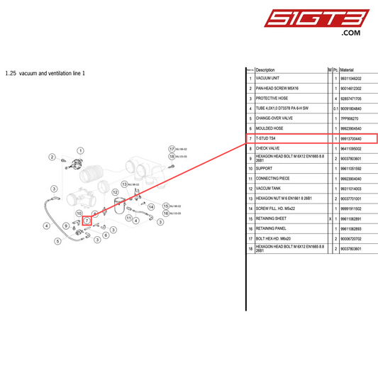 T-STUD TS4 - 99913700440 [PORSCHE 996 GT3 Cup]