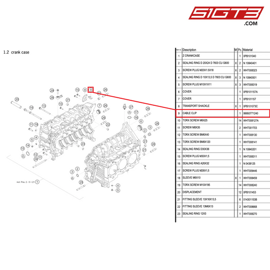 CABLE CLIP - 99950771240 [PORSCHE 992.1 GT3 Cup]
