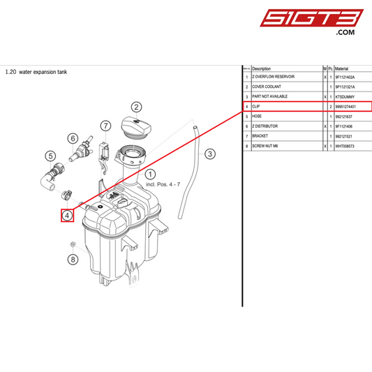 CLIP - 99951274401 [PORSCHE 992.1 GT3 Cup]