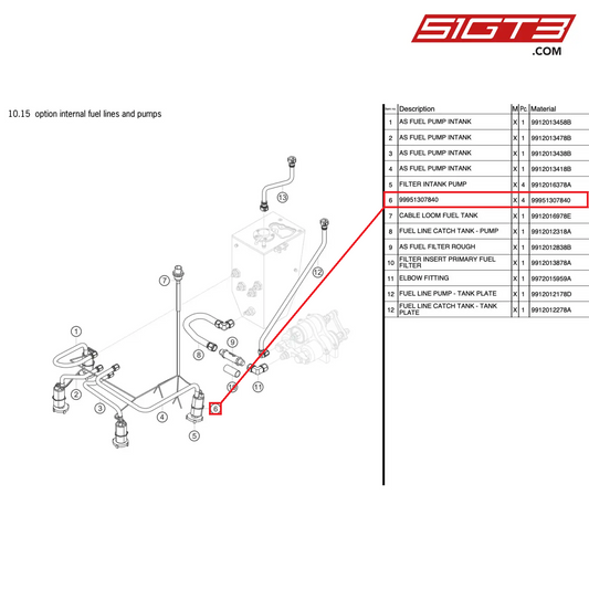 CABLE TIE 2,0-51,0 PA66 SW * - 99951307840 [PORSCHE 911 GT3 Cup Type 991 (GEN 2)]
