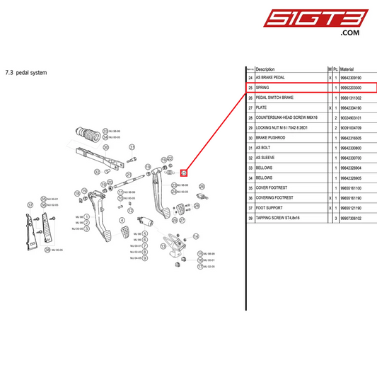 SPRING - 99952203300 [PORSCHE 996 GT3 Cup]