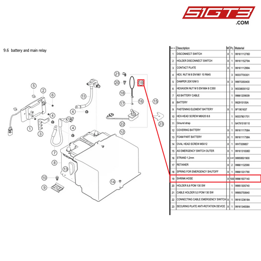 SHRINK-HOSE - 99961507140 [PORSCHE 991.1 GT3 Cup]