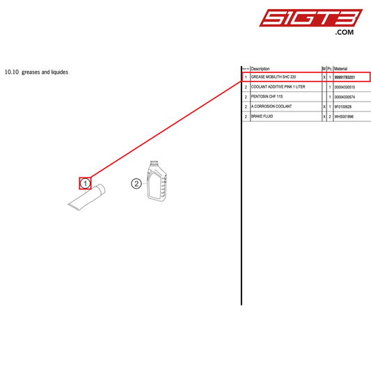 GREASE MOBILITH SHC 220 - 99991783201 [PORSCHE 992.1 GT3 R]