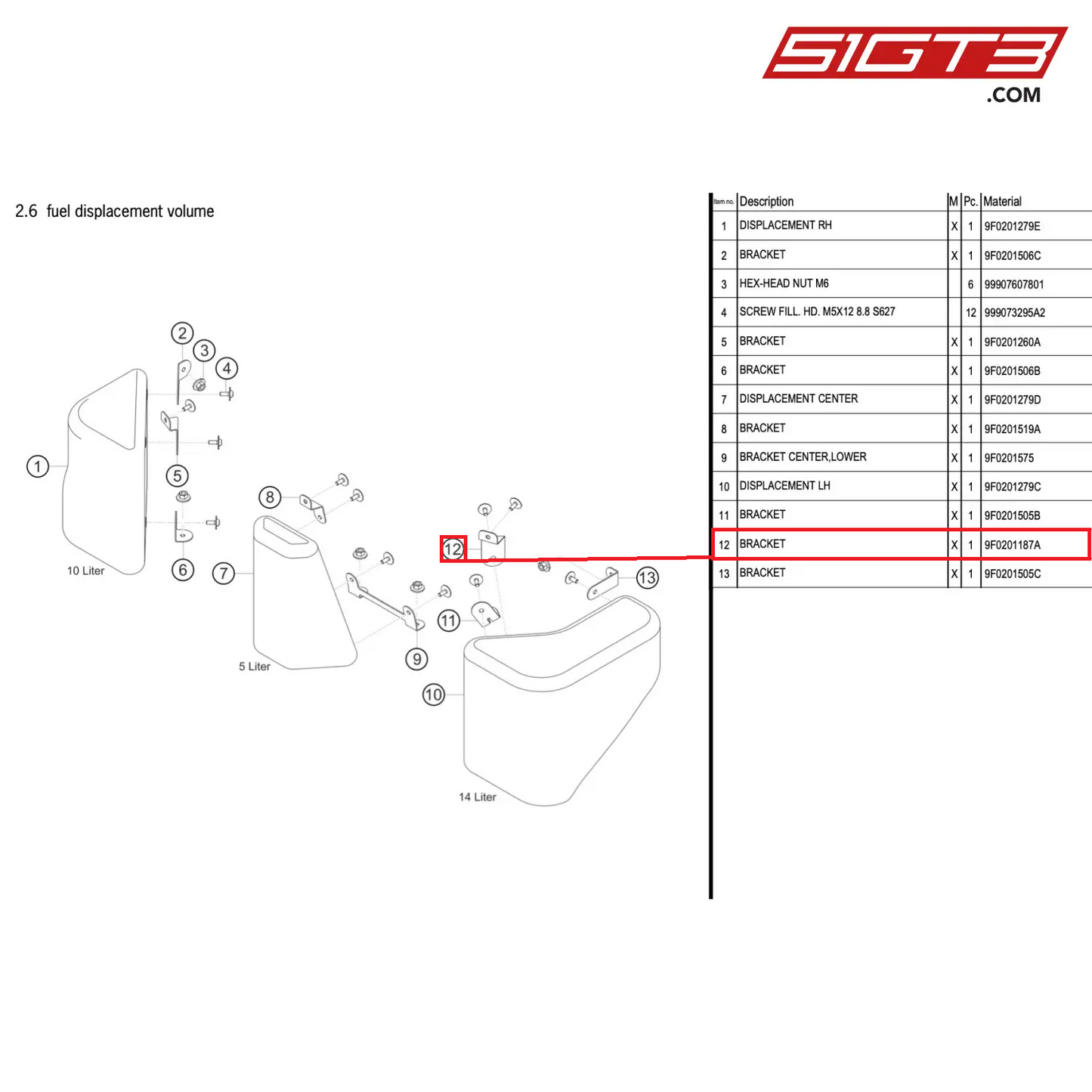 BRACKET - 9F0201187A [PORSCHE 911 GT3 R Type 991 (GEN 2)]