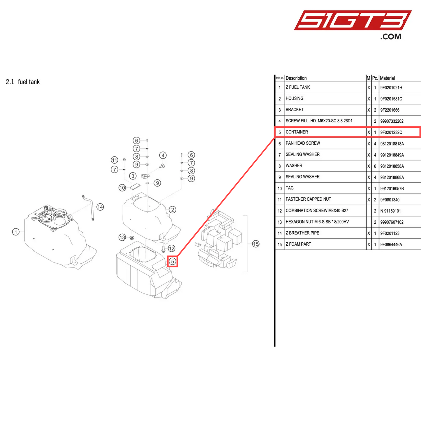 CONTAINER - 9F0201232C [PORSCHE 911 GT2 RS Clubsport]