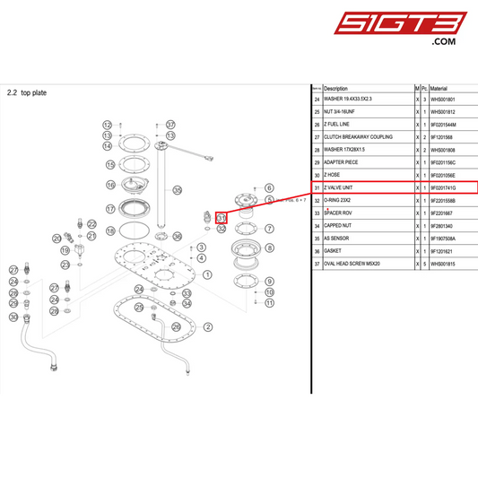 Z VALVE UNIT - 9F0201741G [PORSCHE 992.1 GT3 Cup]