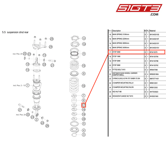 STOP 2MM - 9F0413079 [PORSCHE 992.1 GT3 R]