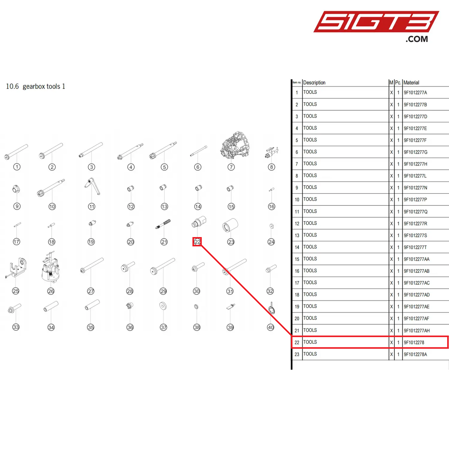 TOOLS - 9F1012278 [PORSCHE 911 GT3 Cup Type 992]