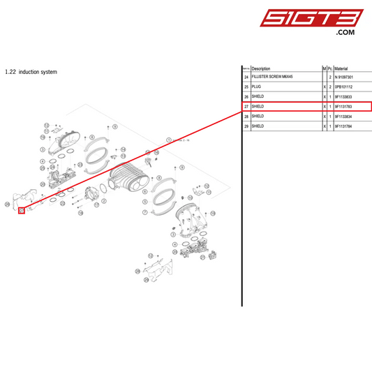 SHIELD - 9F1131783 [PORSCHE 992.1 GT3 Cup]