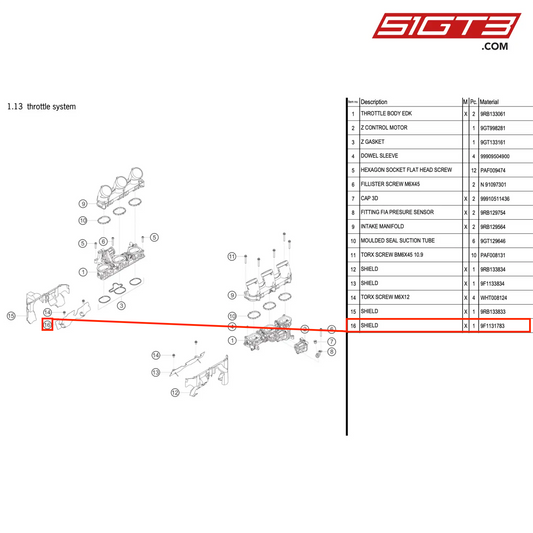 SHIELD - 9F1131783 [PORSCHE 992.1 GT3 R]
