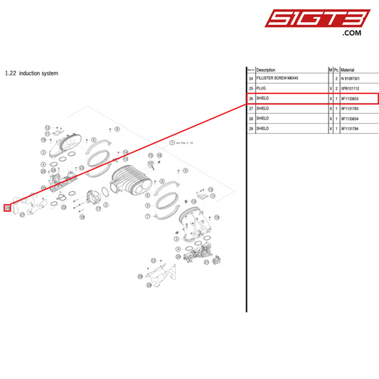 SHIELD - 9F1133833 [PORSCHE 992.1 GT3 Cup]