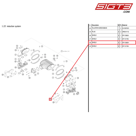 SHIELD - 9F1133834 [PORSCHE 992.1 GT3 Cup]