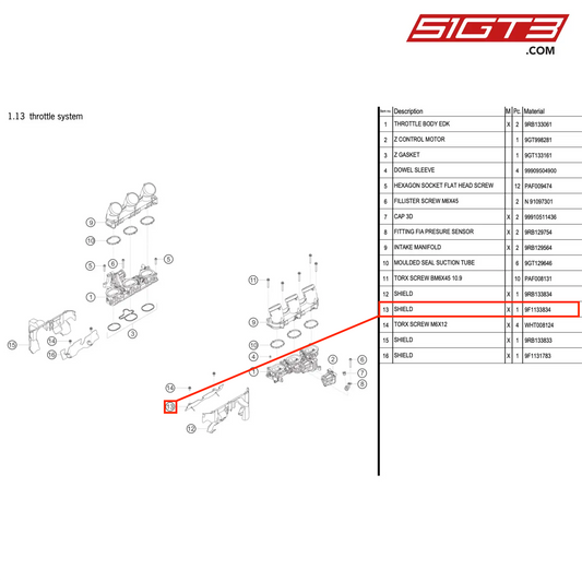 SHIELD - 9F1133834 [PORSCHE 992.1 GT3 R]