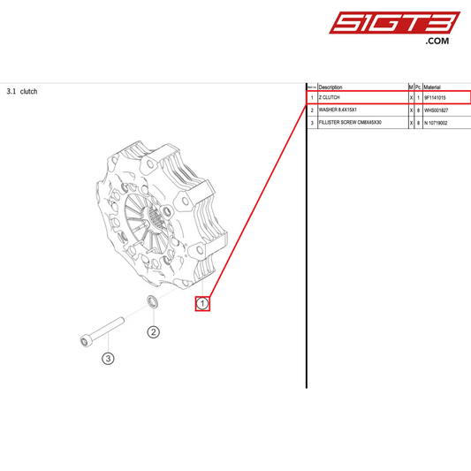 Z CLUTCH - 9F1141015 [PORSCHE 992.1 GT3 Cup]