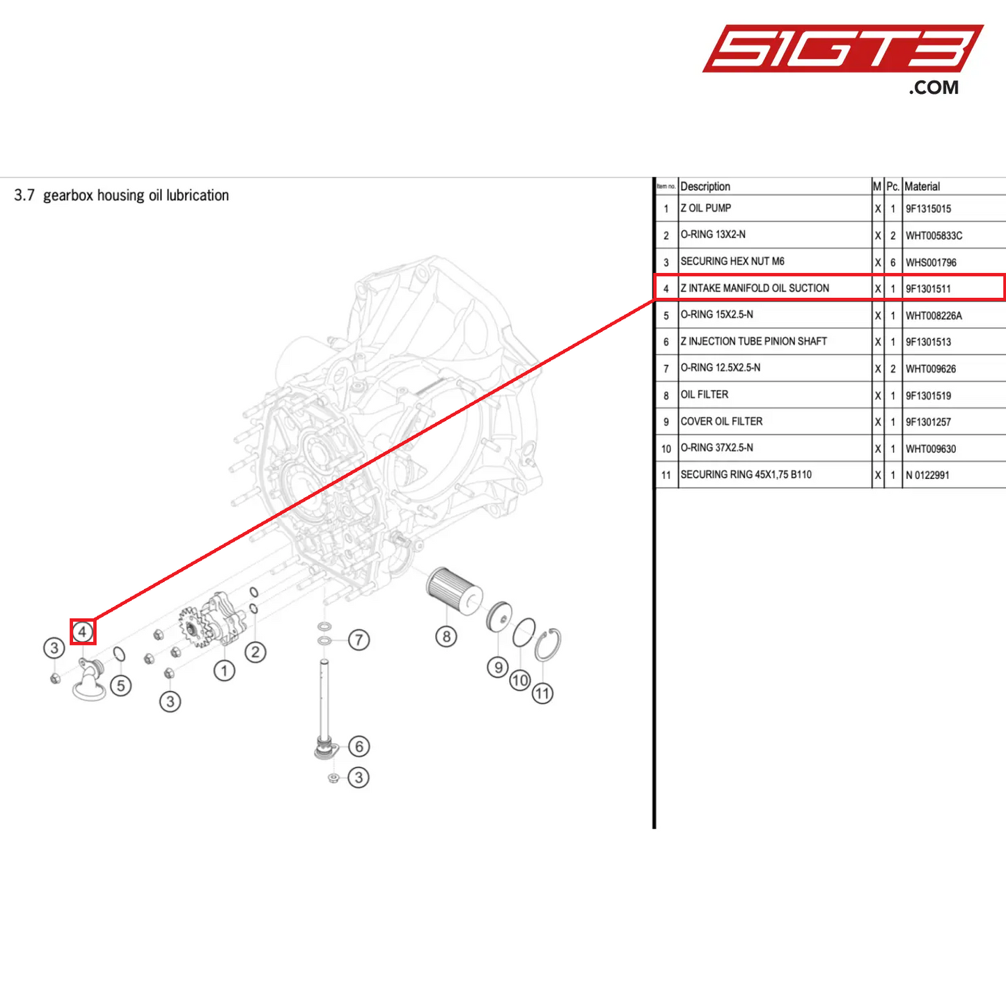 Z INTAKE MANIFOLD OIL SUCTION - 9F1301511 [PORSCHE 992.1 GT3 Cup]