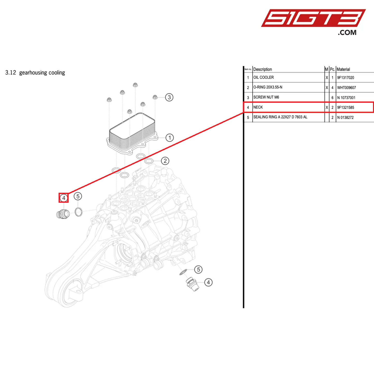 NECK - 9F1321585 [PORSCHE 992.1 GT3 Cup]