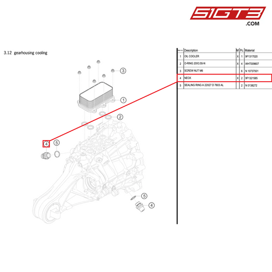 NECK - 9F1321585 [PORSCHE 992.1 GT3 Cup]