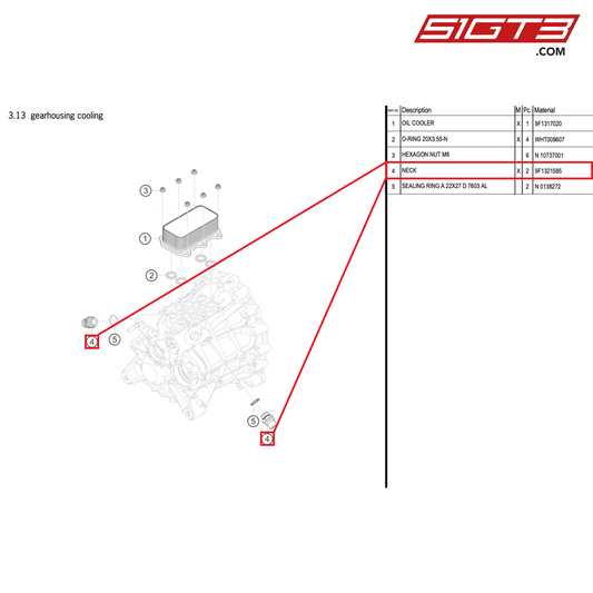 NECK - 9F1321585 [PORSCHE 992.1 GT3 R]