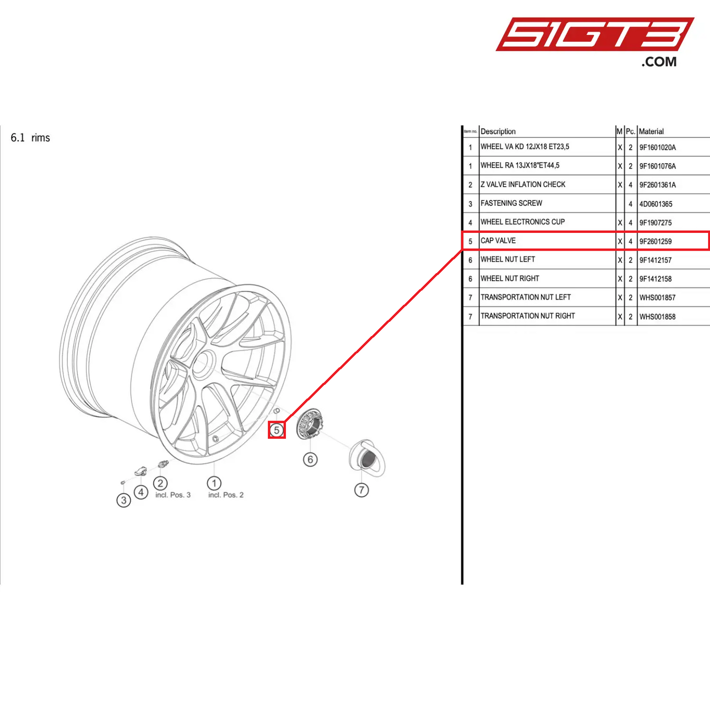 CAP VALVE - 9F2601259 [PORSCHE 911 GT3 Cup Type 992]