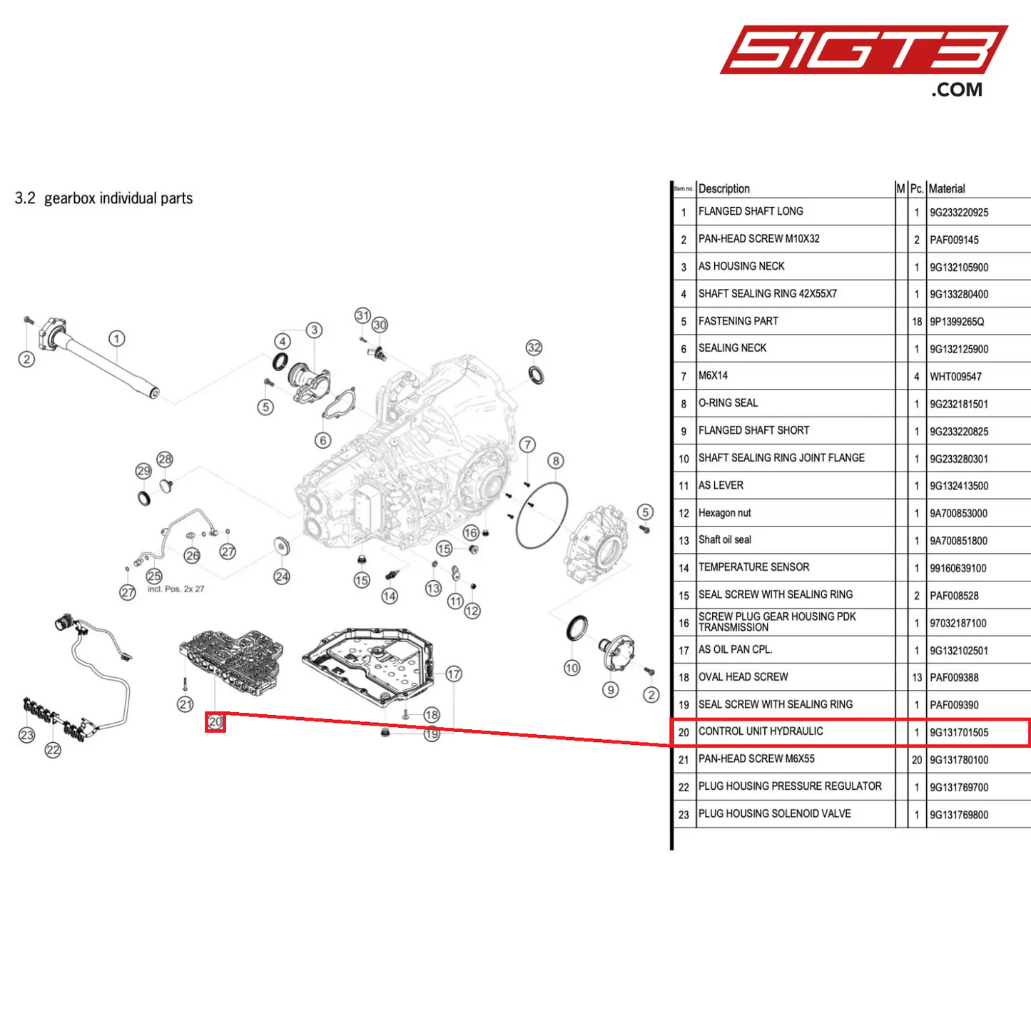 CONTROL UNIT HYDRAULIC - 9G131701505 [PORSCHE 718 Cayman GT4 RS Clubsport]