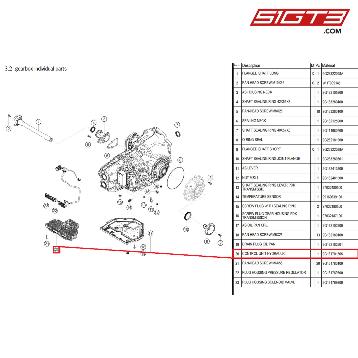 CONTROL UNIT HYDRAULIC - 9G131701505 [PORSCHE 718 Cayman GT4 Clubsport]