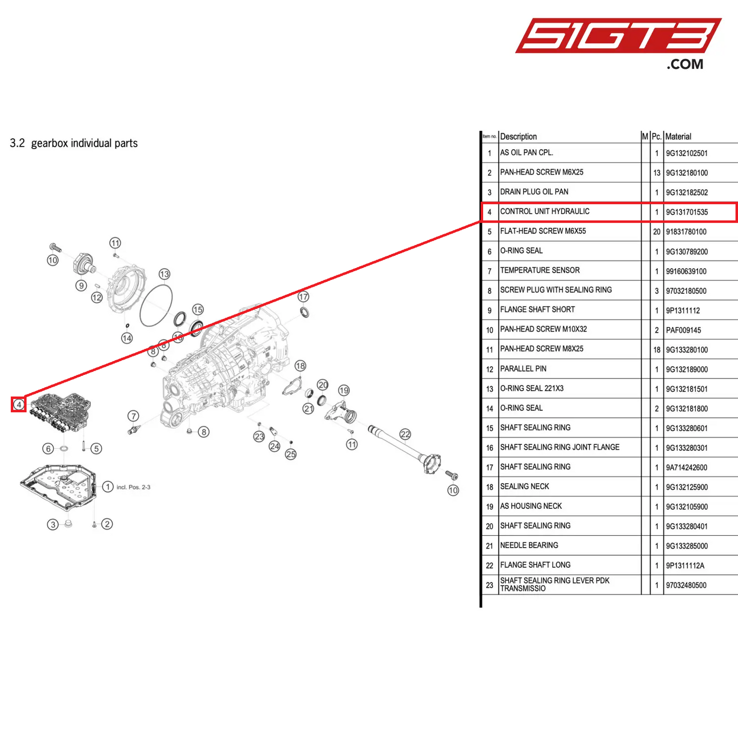 CONTROL UNIT HYDRAULIC - 9G131701535 [PORSCHE 911 GT2 RS Clubsport]