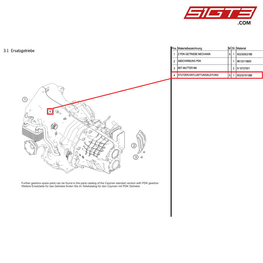 NECK VENT LINE - 9G23216138B [PORSCHE Cayman 981 GT4 Clubsport]