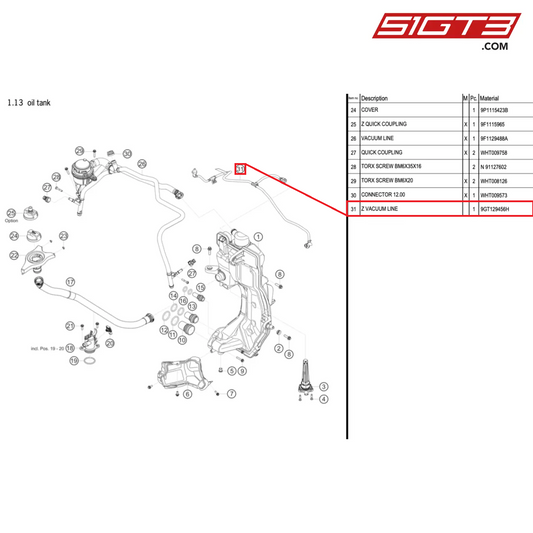 Z VACUUM LINE - 9GT129456H [PORSCHE 992.1 GT3 Cup]