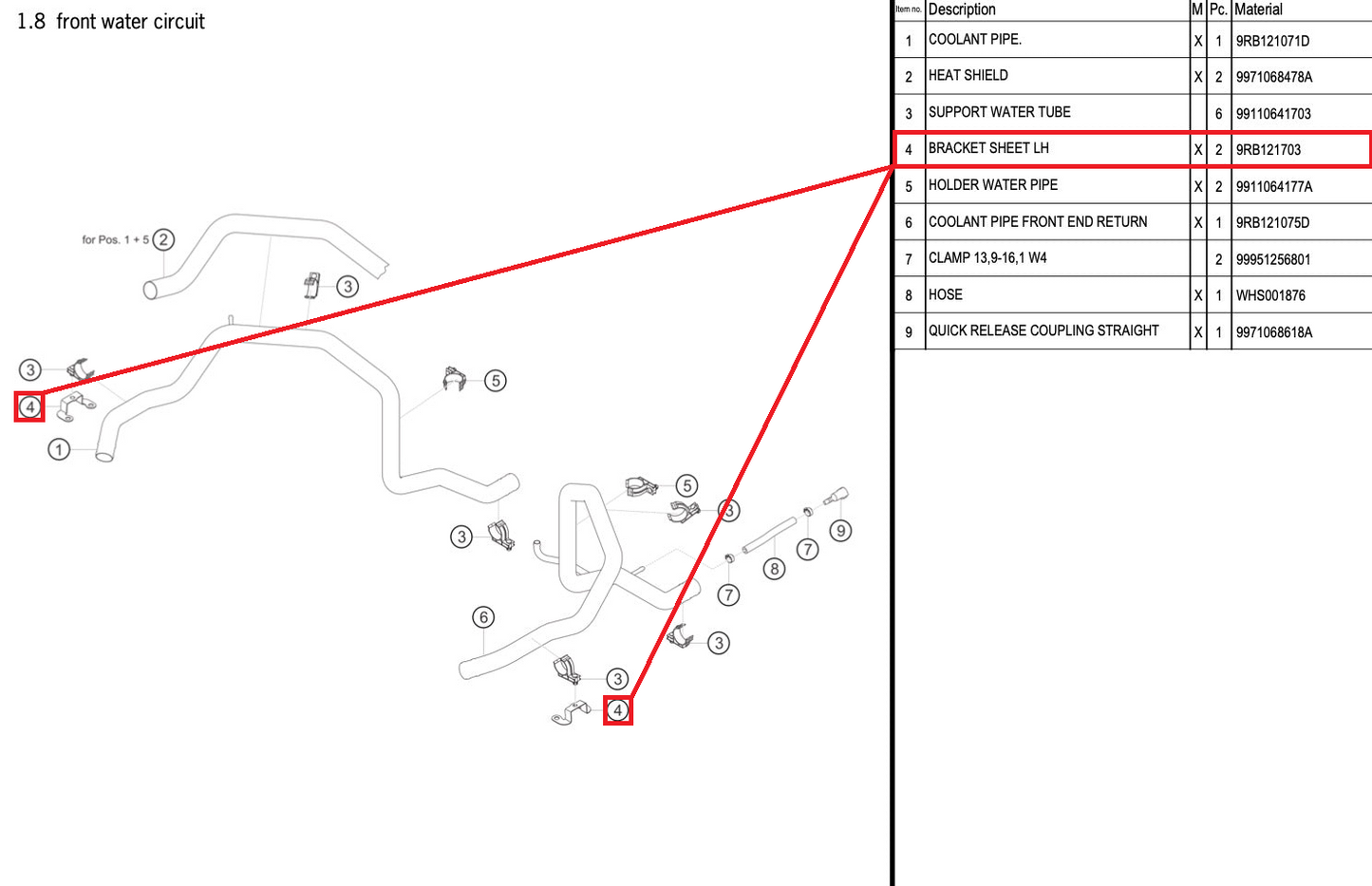 BRACKET SHEET LH - 9RB121703 [PORSCHE 992.1 GT3 R]