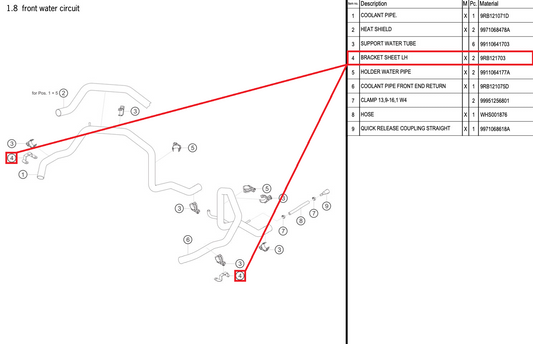 BRACKET SHEET LH - 9RB121703 [PORSCHE 992.1 GT3 R]