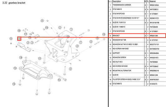 BRACKET - 9RB301369 [PORSCHE 992.1 GT3 R]