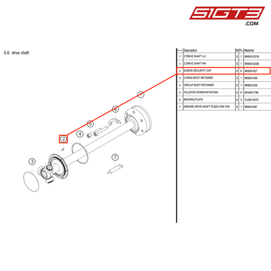 SCREW SECURITY CAP - 9RB501827 [PORSCHE 992.1 GT3 R]