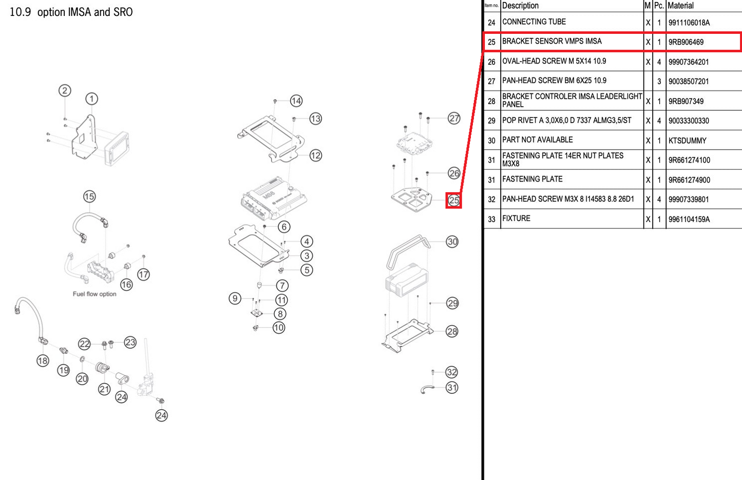 BRACKET SENSOR VMPS IMSA - 9RB906469 [PORSCHE 992.1 GT3 R]