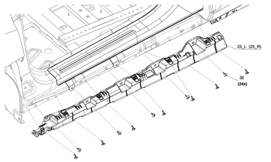 SILL BRACKET - 4S0 853 922 [Audi R8 GT4]
