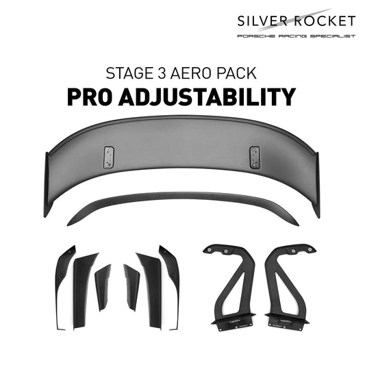 SilverRocket STAGE 3 AERO PACK - PRO ADJUSTABILITY [PORSCHE 718 GT4 RS]