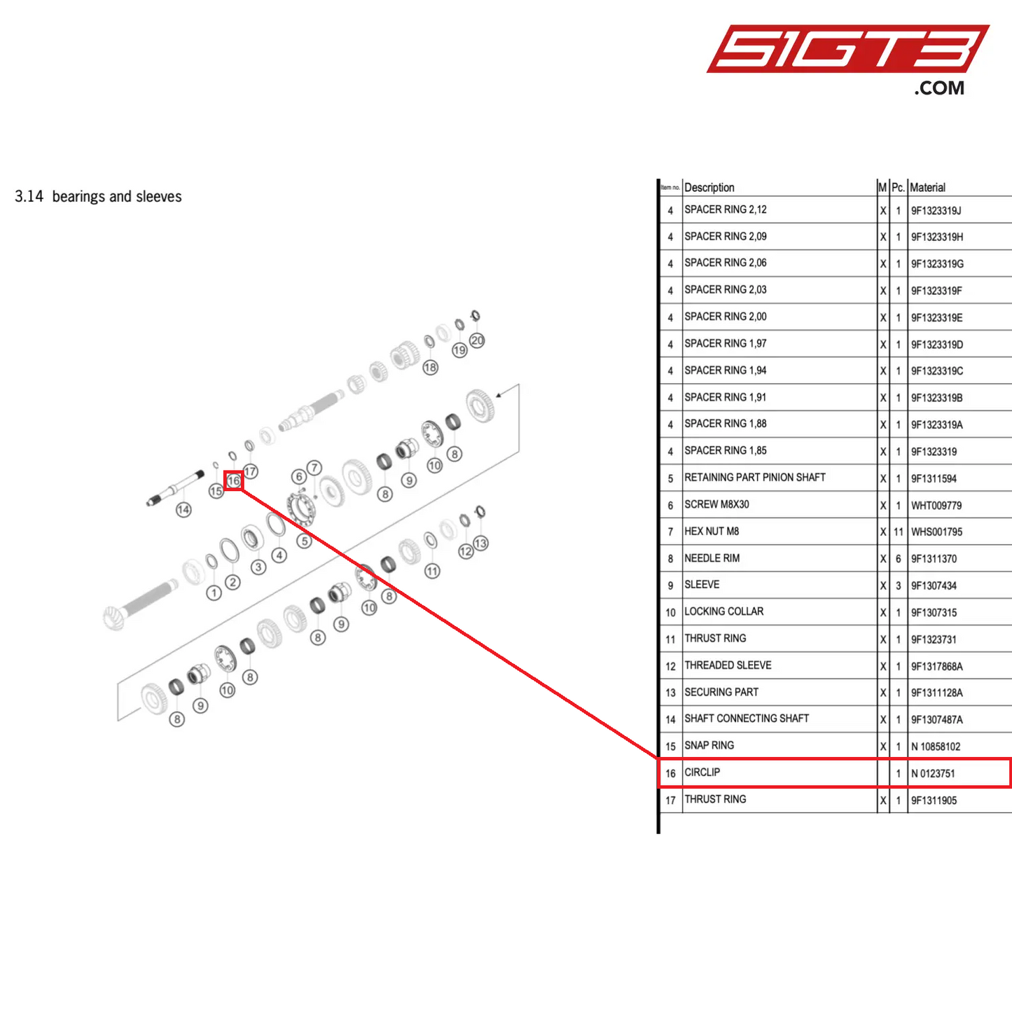 CIRCLIP 30X1.5 - N  0123751 [PORSCHE 911 GT3 Cup Type 992]