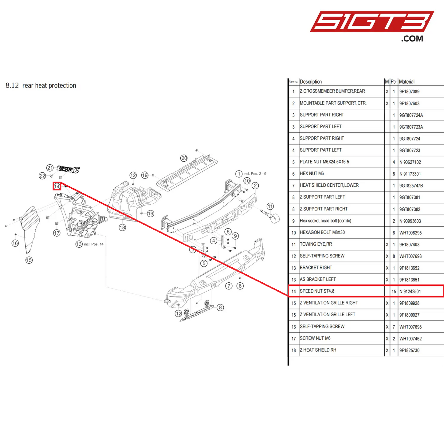 SPEED NUT ST4,8 - N  91242501 [PORSCHE 911 GT3 Cup Type 992]